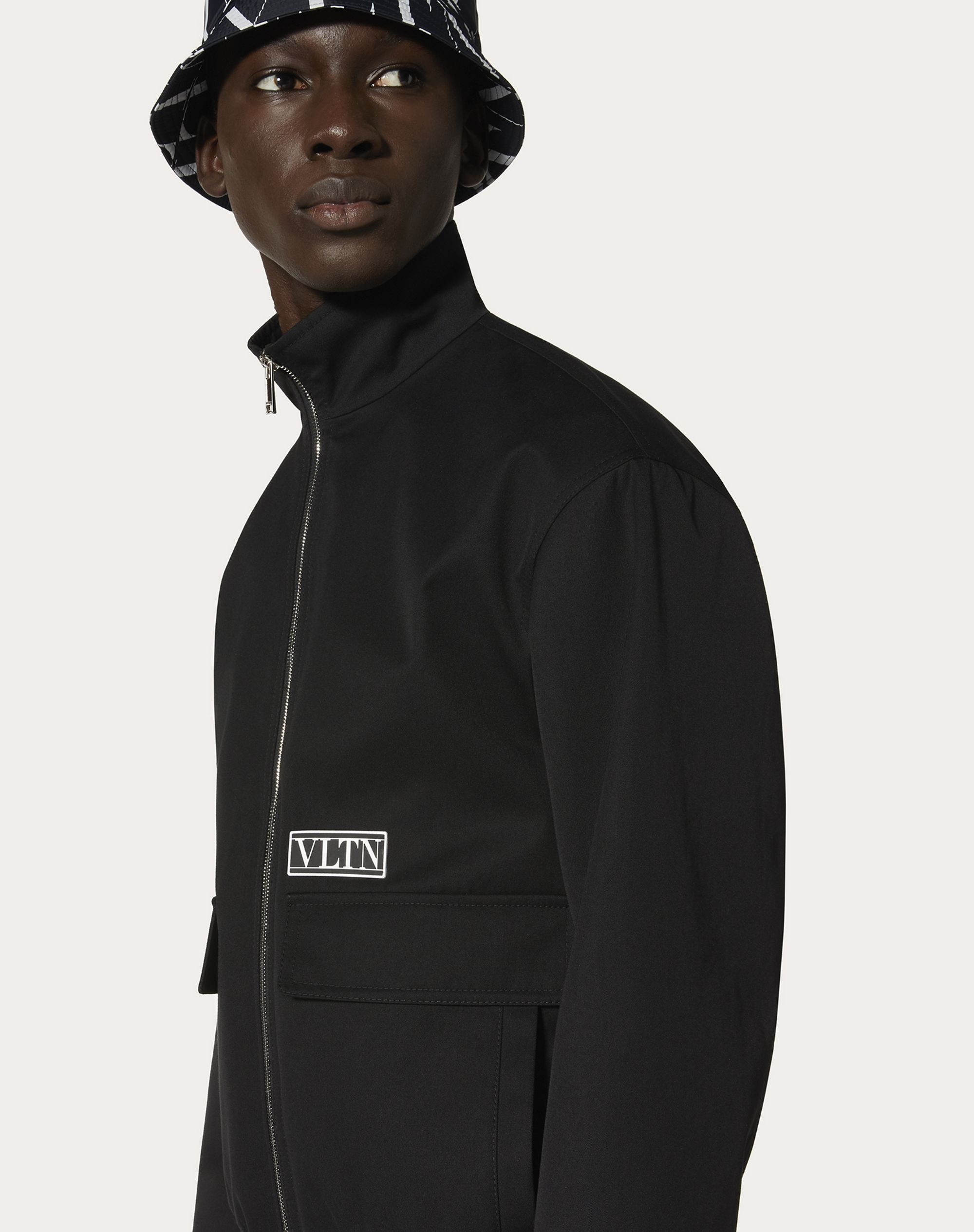 TECHNICAL COTTON BLOUSON WITH VLTN TAG - 5