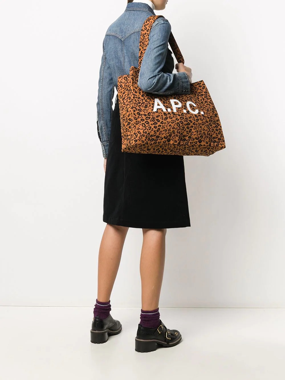 leopard print tote bag - 2