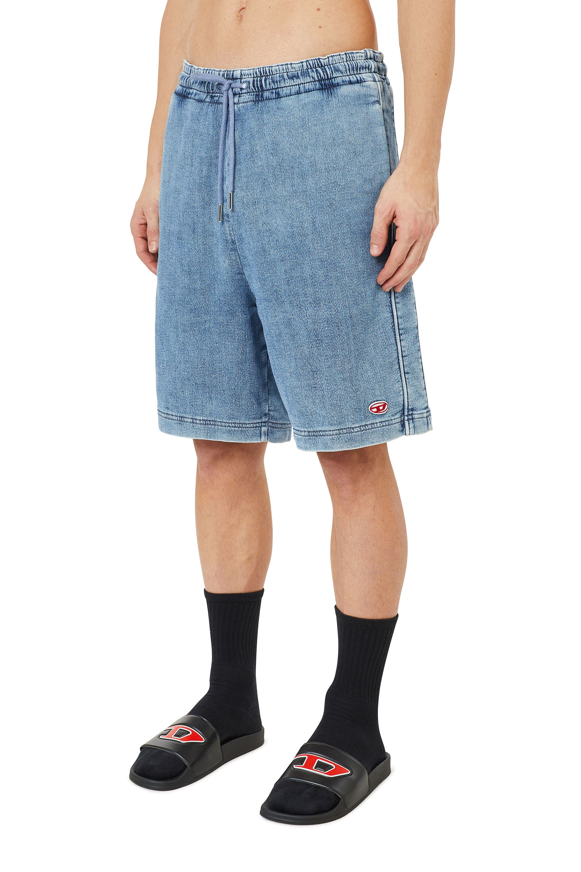 D-BOXY TRACK DENIM SHORTS - 6