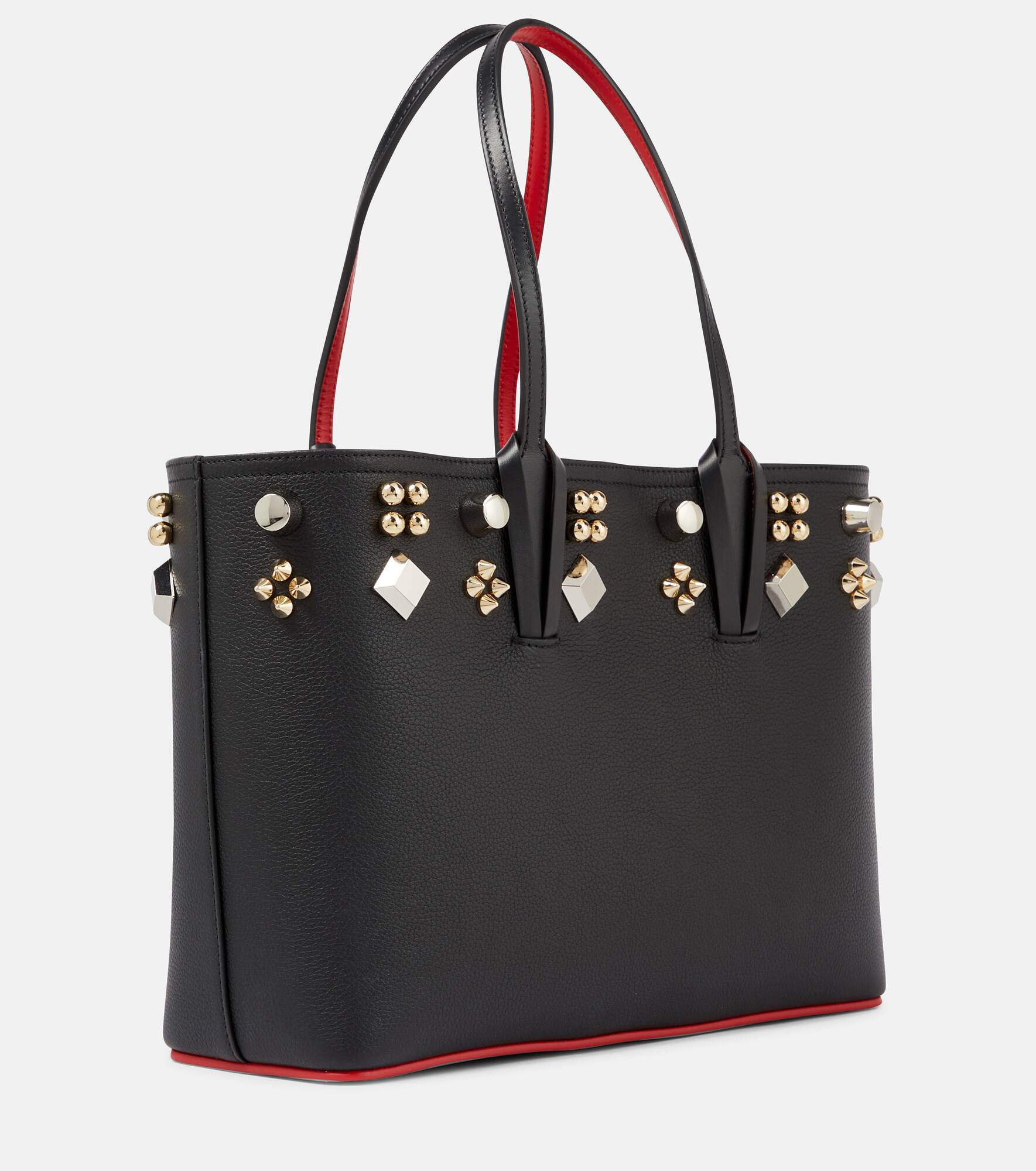 Cabata stud-embellished leather tote - 4