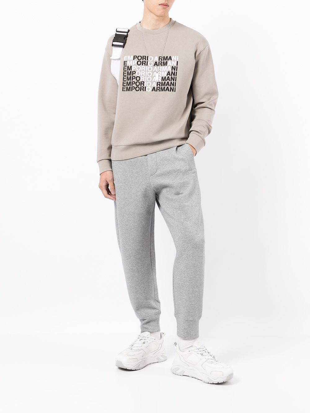 elasticated track pants - 2