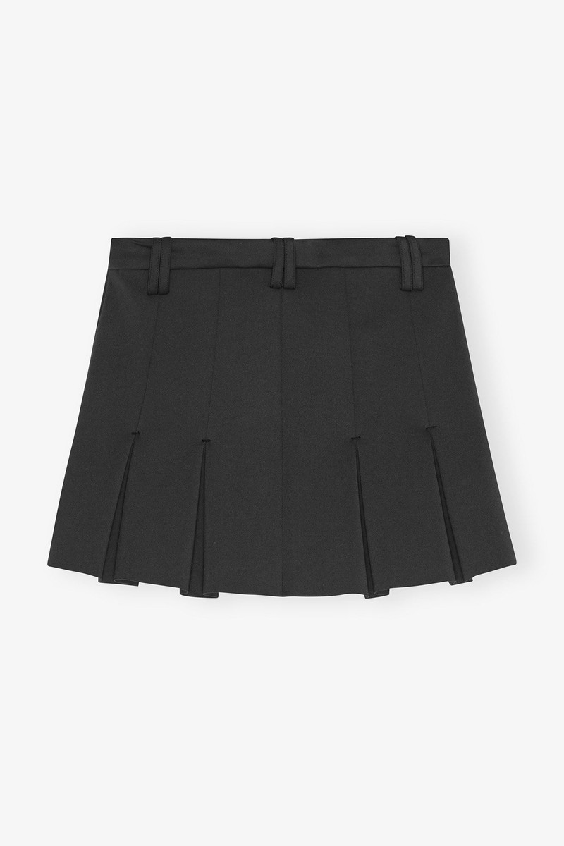 BLACK PLEATED MINI SKIRT 6