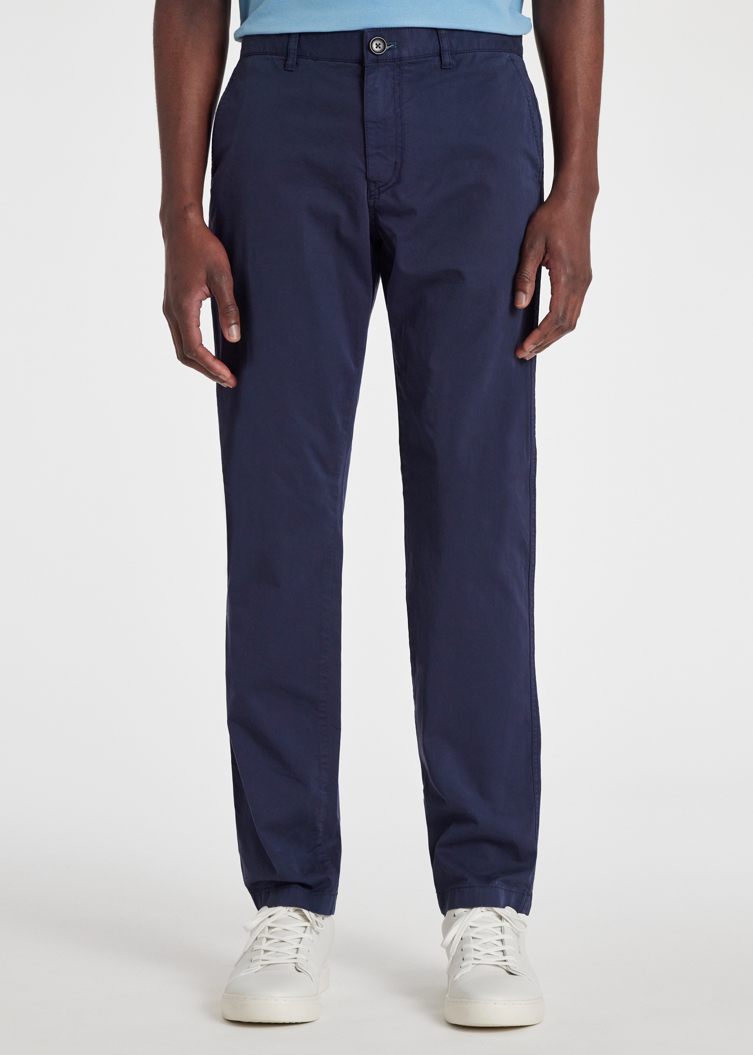 Slim-Fit Navy Cotton Twill Chinos - 3