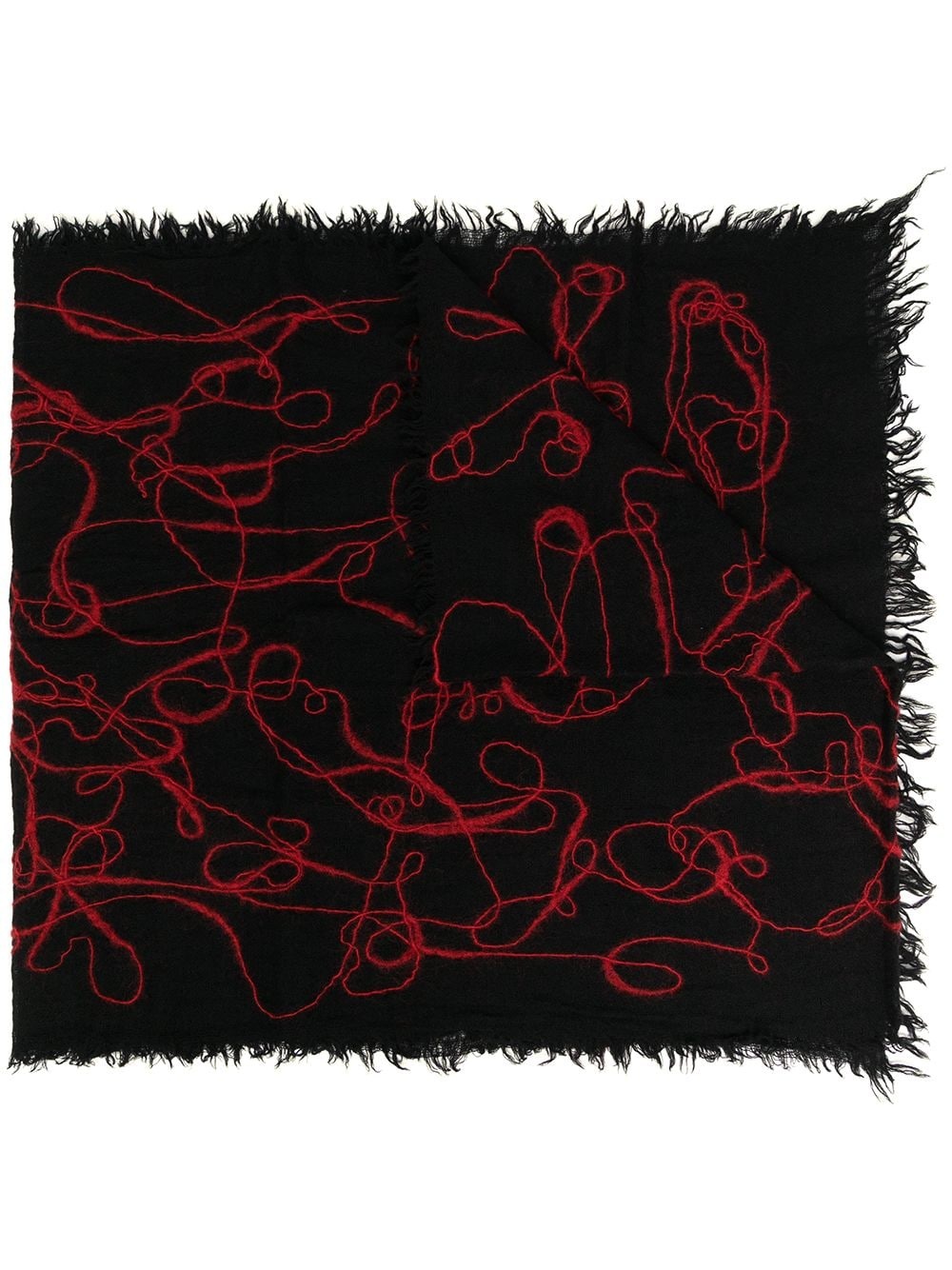 felted squiggle scarf - 1