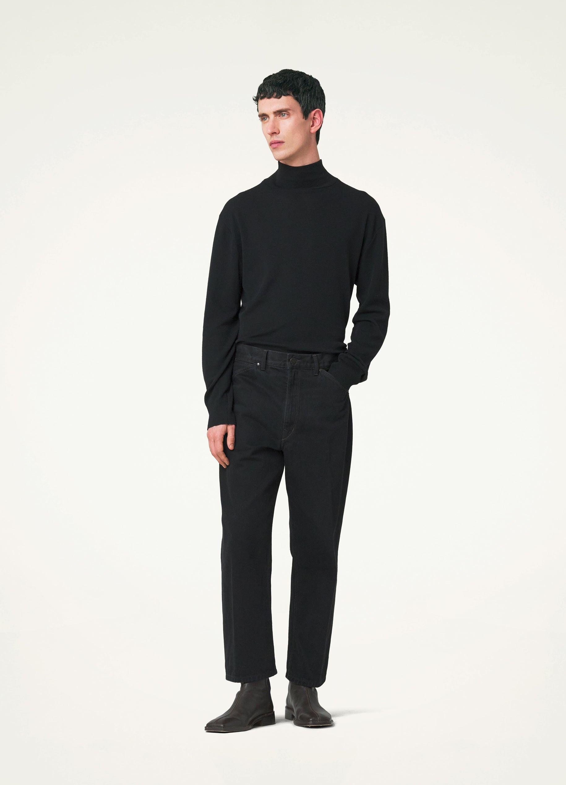 CURVED 5 POCKET PANTS - 2