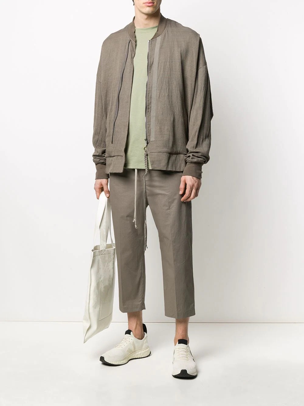 draped bomber jacket - 2