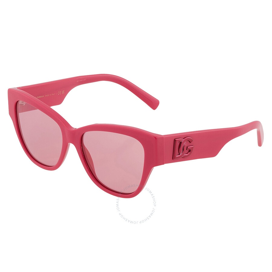 Dolce and Gabbana Pink Mirrored Silver Butterfly Ladies Sunglasses DG4449 326230 54 - 4