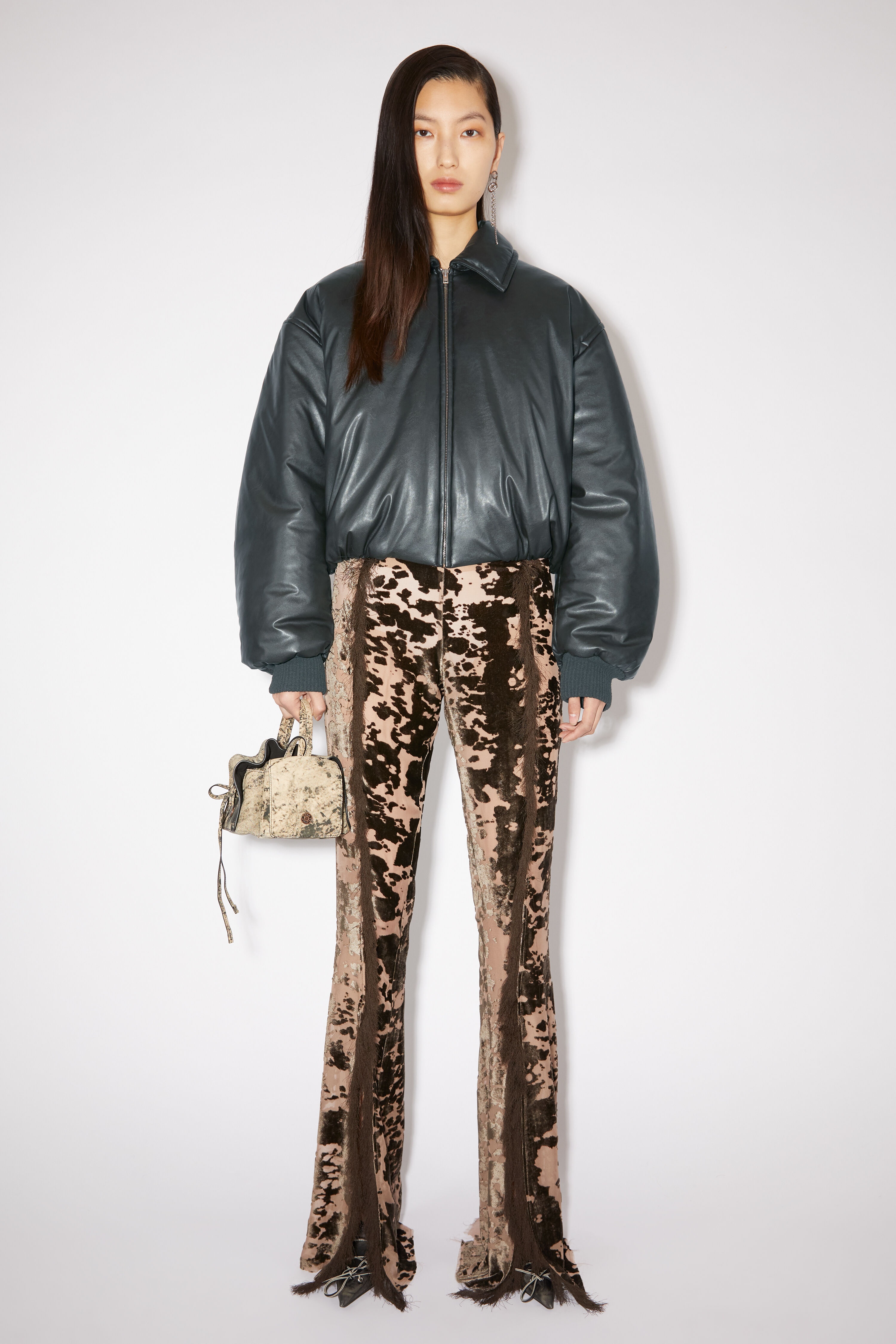 Coated bomber jacket - Deep Green - 2