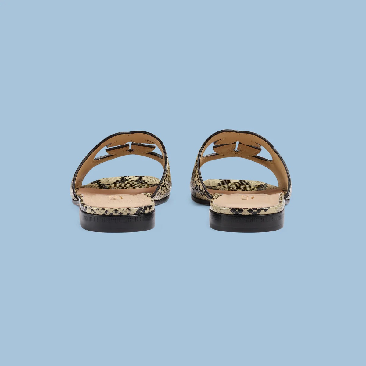 Women's Interlocking G cut-out slide sandal - 4