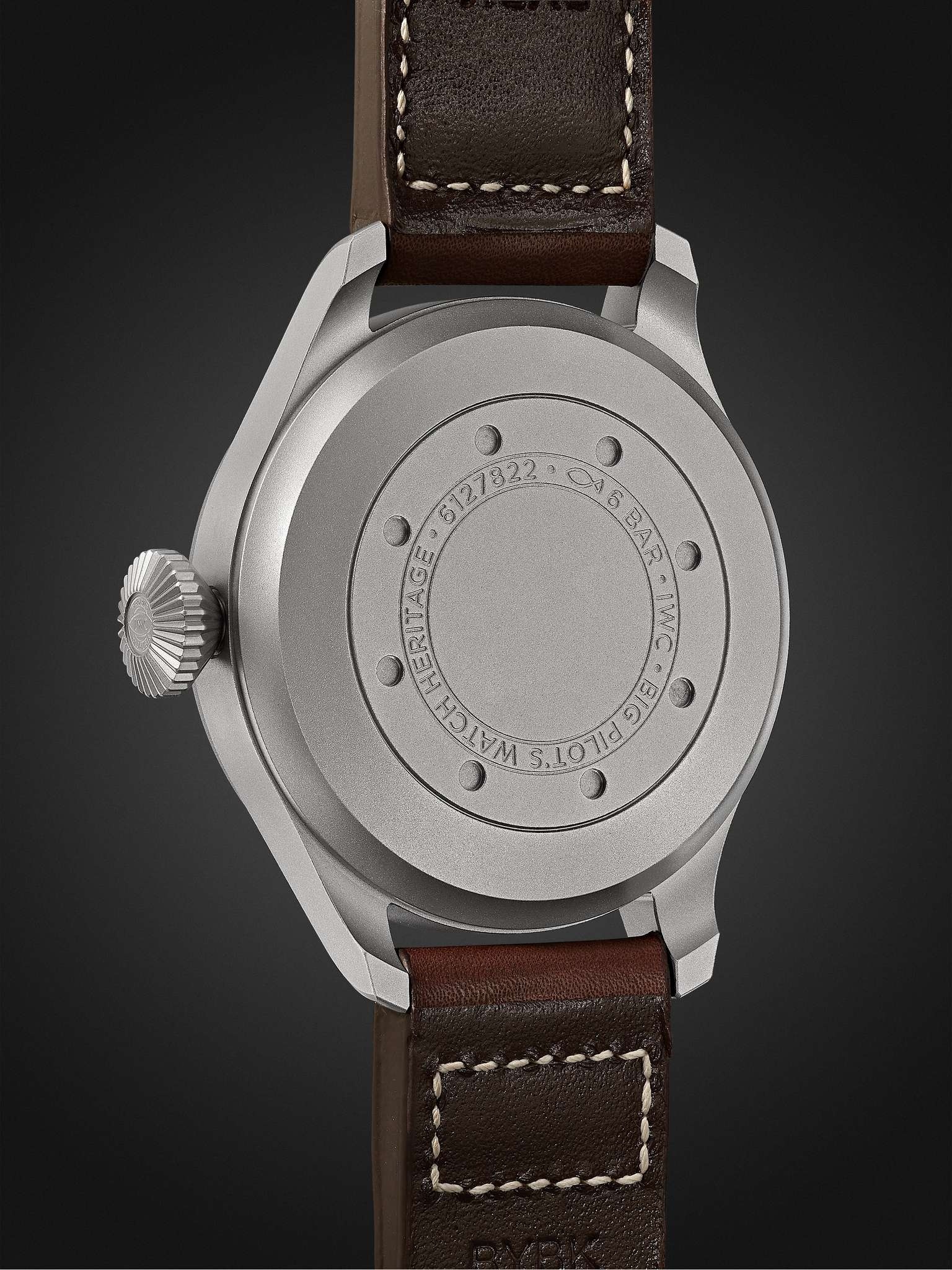 Big Pilot's Heritage Automatic 46.2mm Titanium and Leather Watch, Ref. No. IW501004 - 5