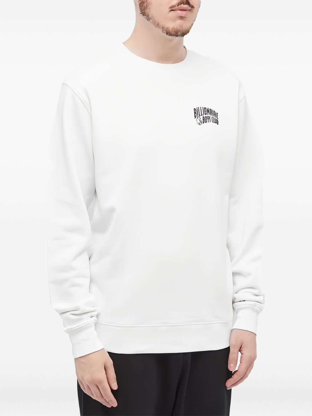 logo-embroidered crew-neck sweatshirt - 3