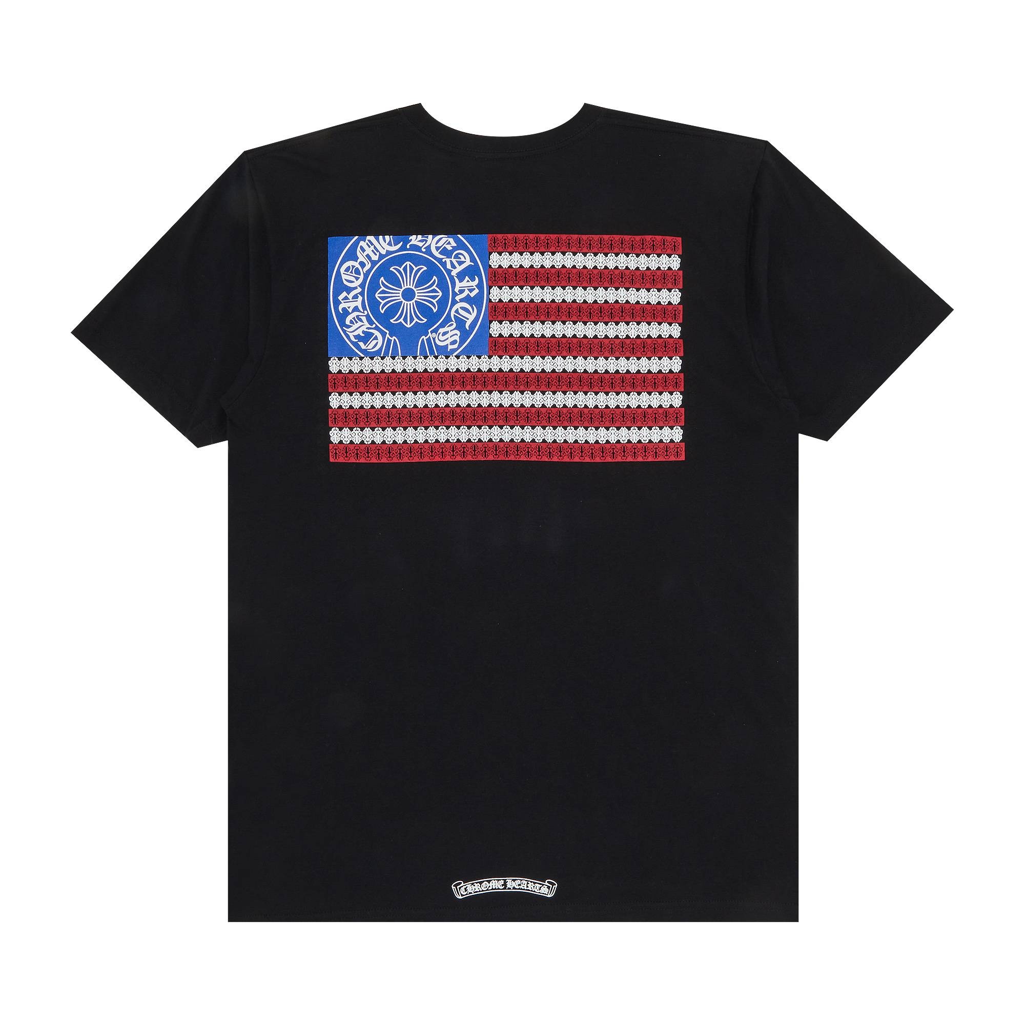 Chrome Hearts American Flag T-Shirt 'Black' - 2