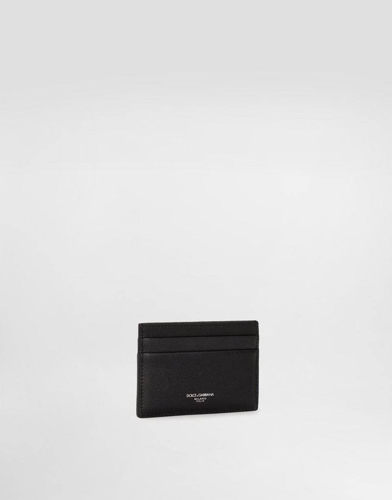 Dolce & Gabbana Woven plongé calfskin card holder outlook