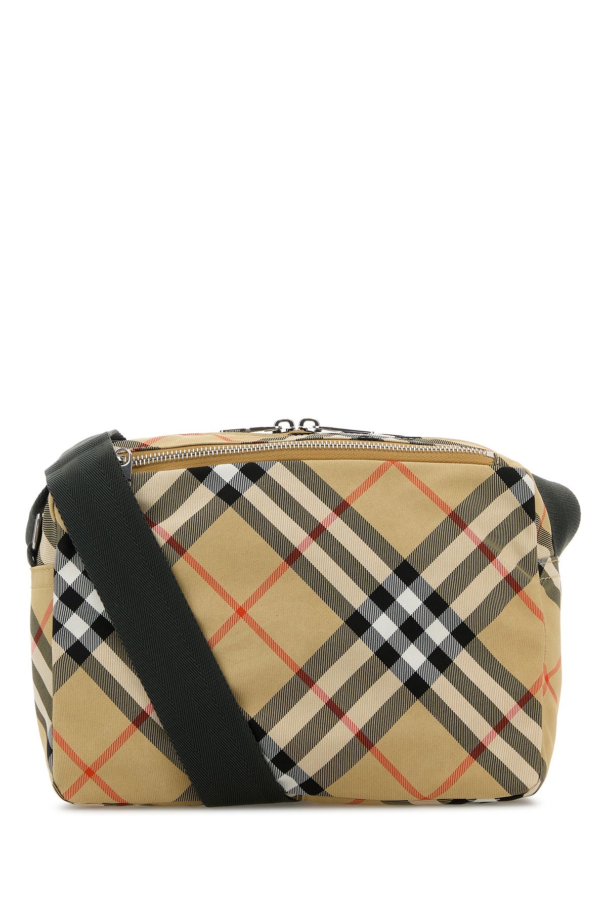 Embroidered fabric Check crossbody bag - 3