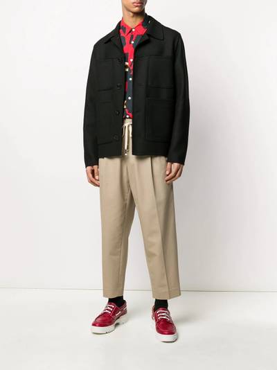 AMI Paris unstructured patch pockets jacket outlook