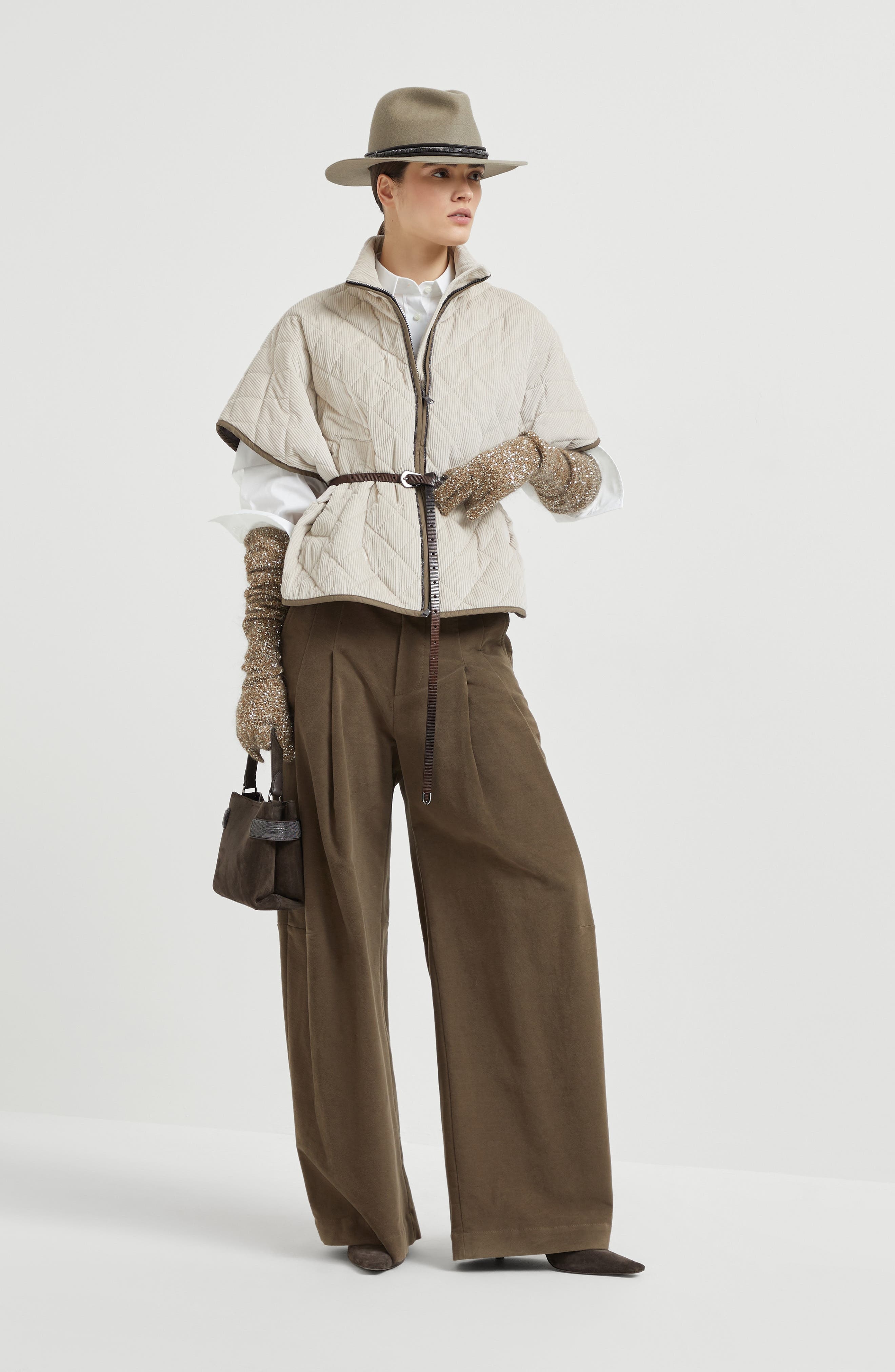 Brunello Cucinelli Quilted outerwear in Beige at Nordstrom - 6