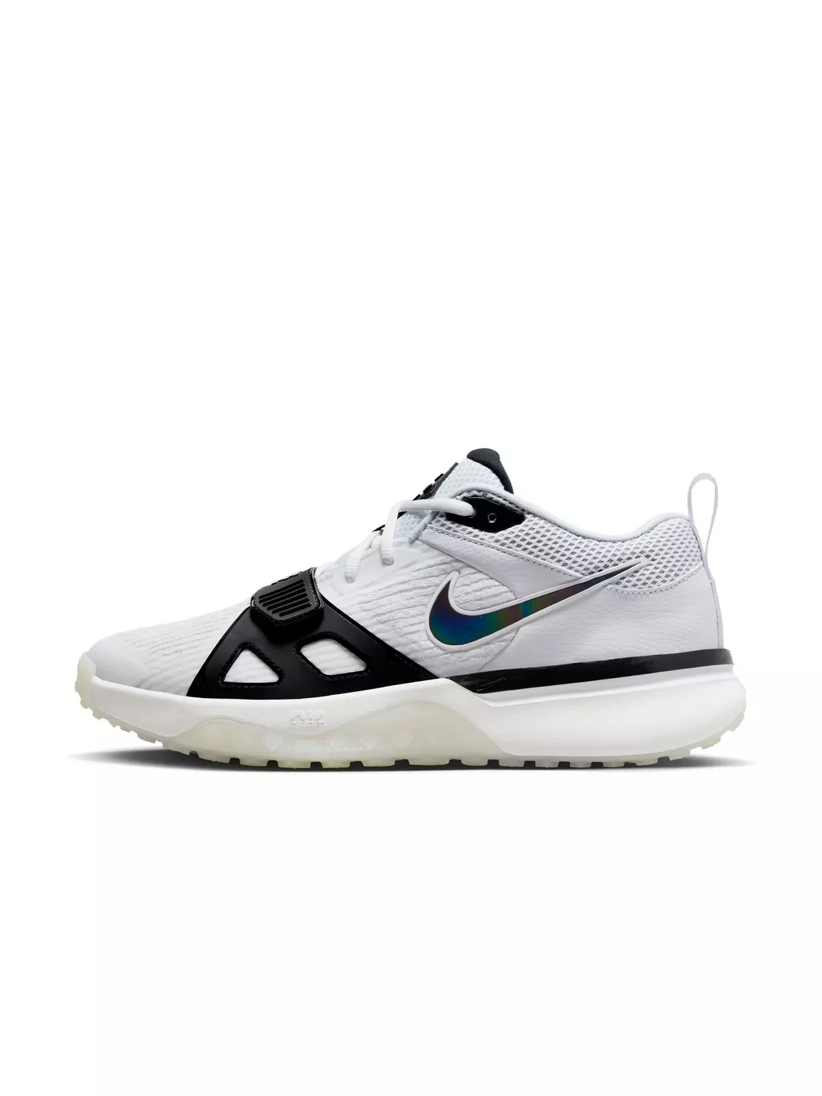 Air Zoom Diamond Elite Turf "White/Black/Pure Platinum/Bright Crimson" Men's Baseball Shoe - 3