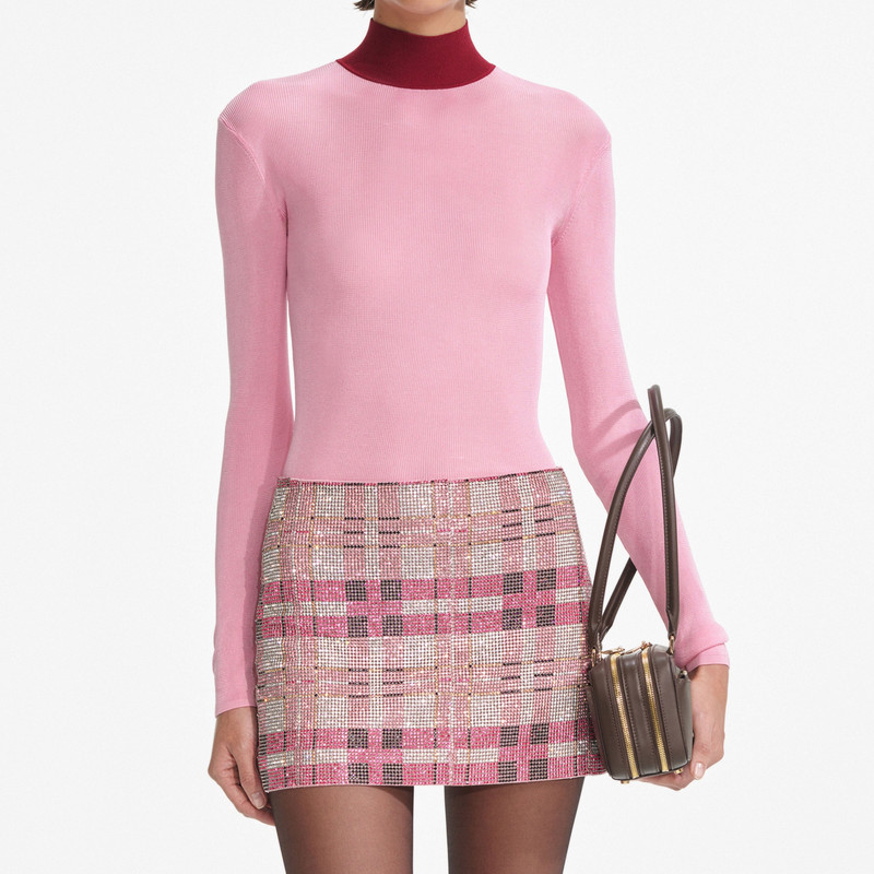 Pink Viscose Knit Top 4