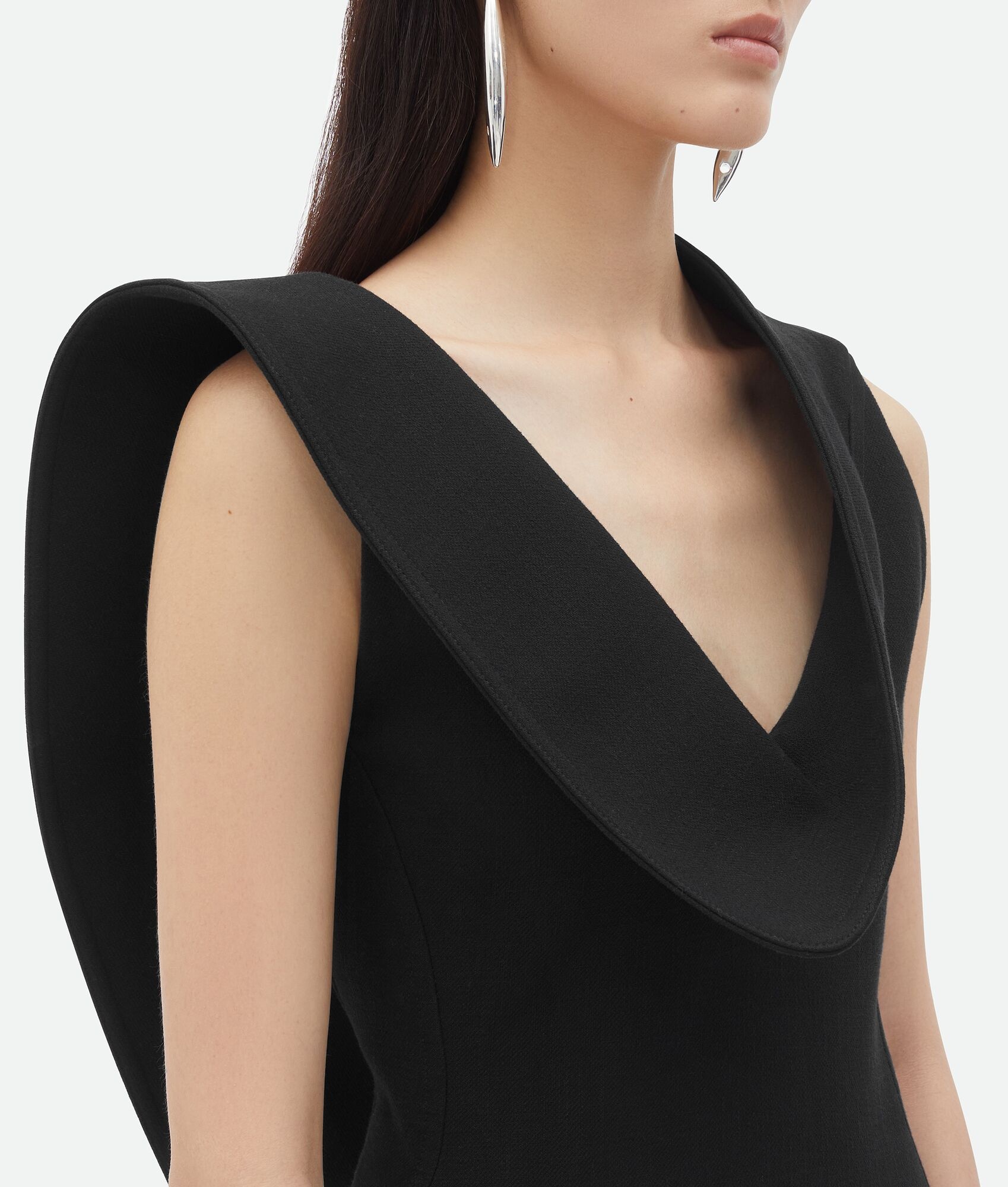 Structured Cotton Midi Dress - 5