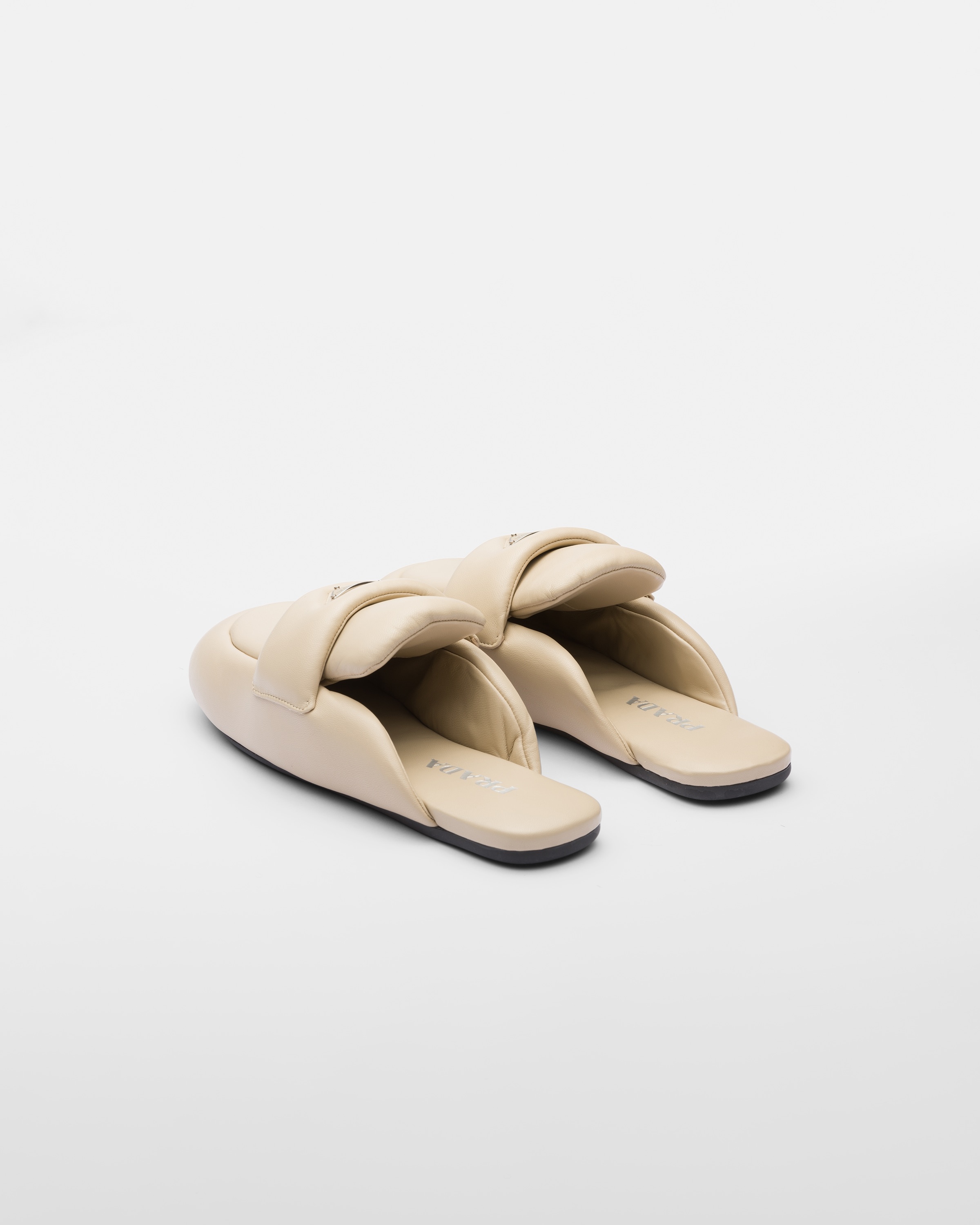Soft padded nappa leather sabots - 5