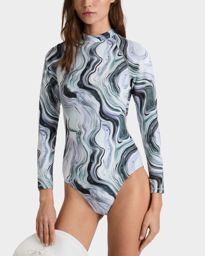 Vilebrequin WOMEN UV PROTECTION RASHGUARD ONE-PIECE MARBLE outlook