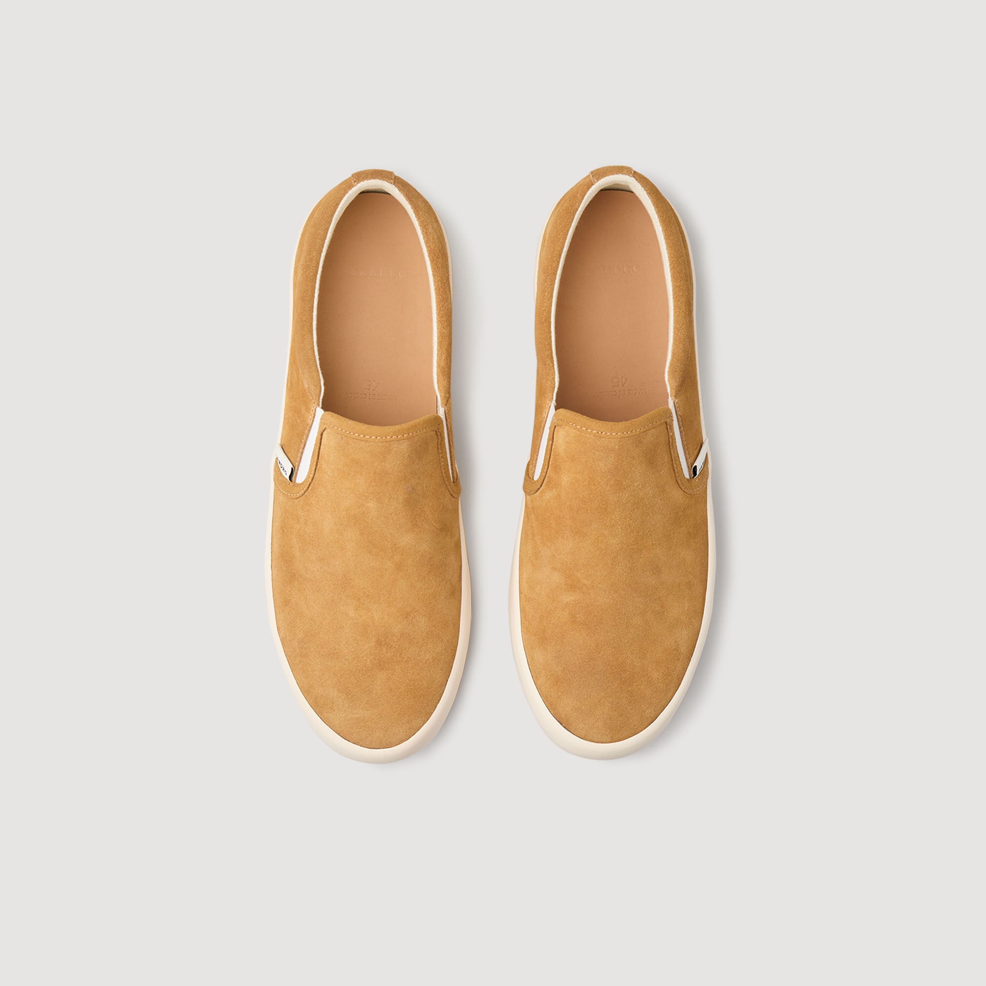 SPLIT LEATHER SLIP-ONS - 3