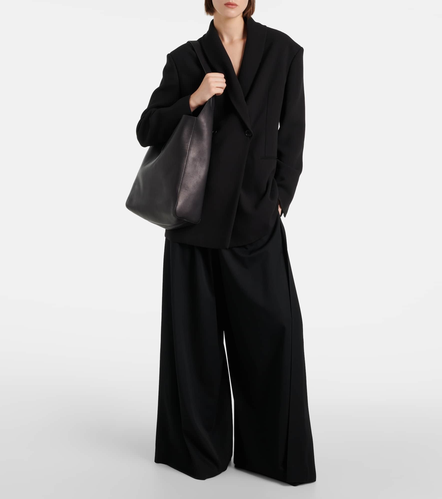 Blake leather tote bag - 5