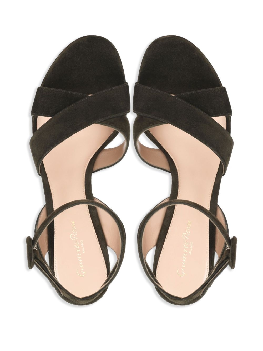 crossover platform sandals - 4
