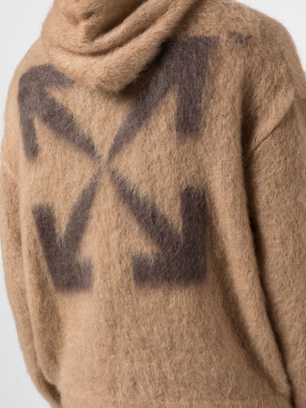 Arrows brushed drawstring hoodie - 8