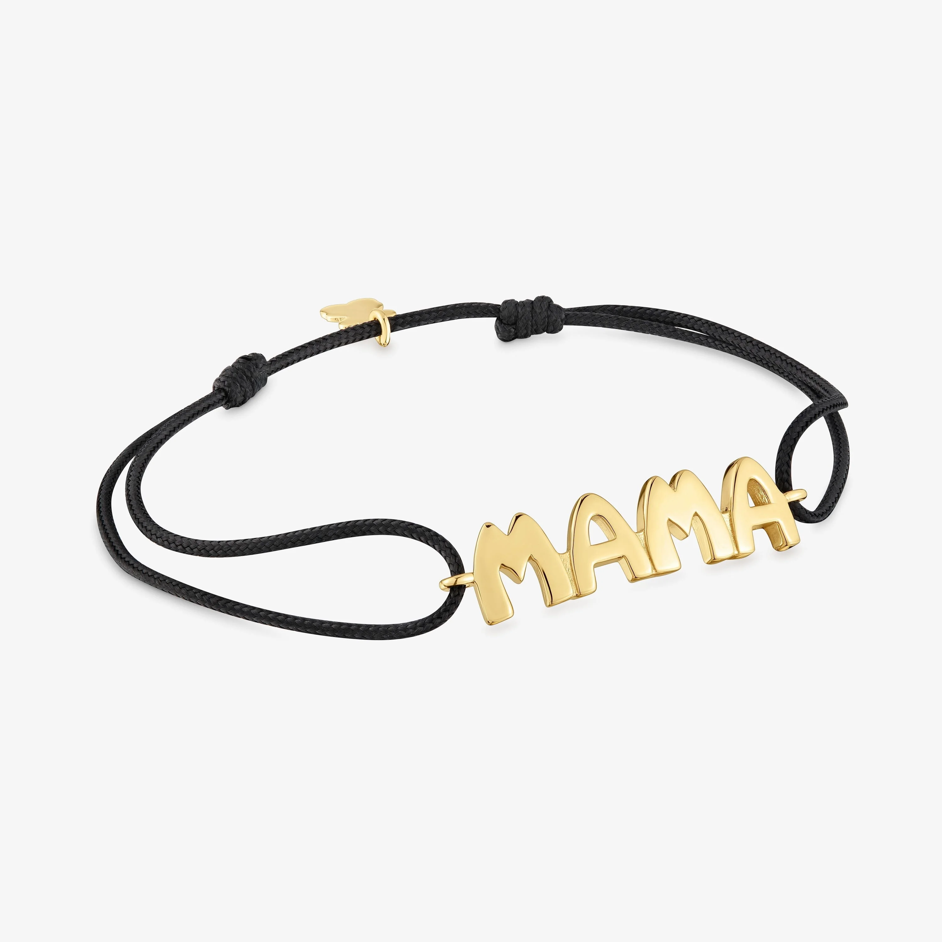 Black nylon Bracelet with 18K gold vermeil TOUS Mama - 1