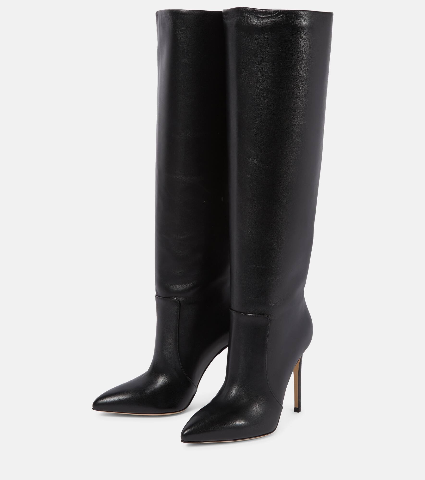 Leather knee-high boots - 5