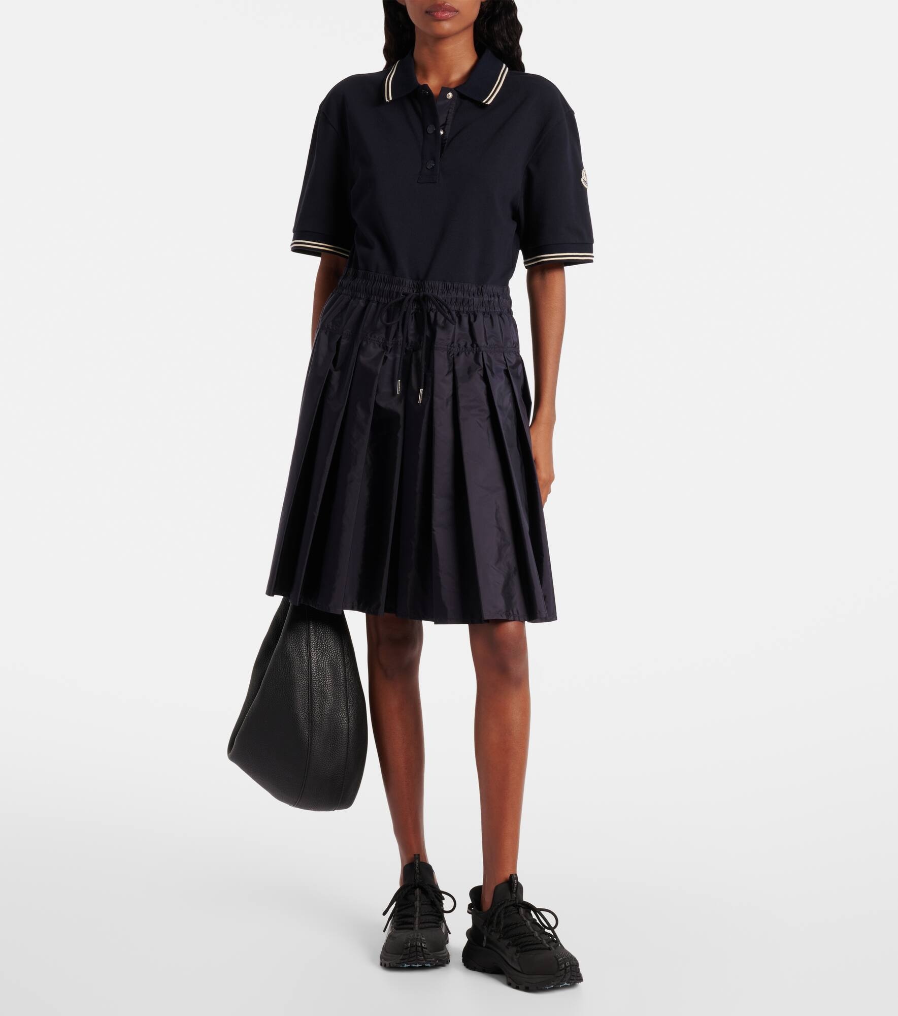 Technical cotton polo dress - 6
