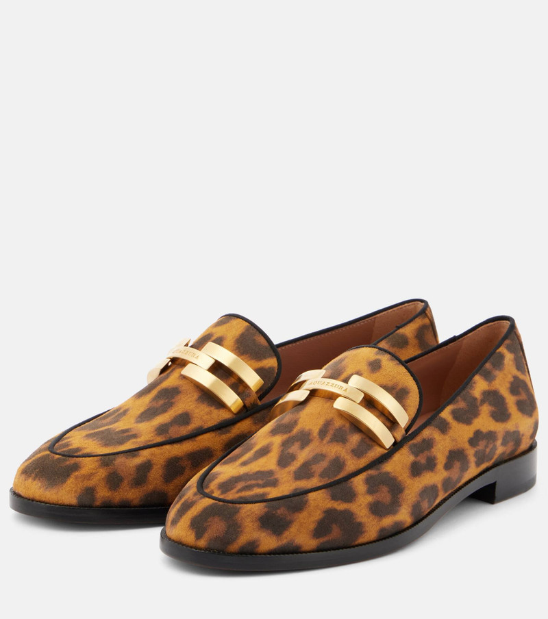 Brandi leopard-print leather loafers 5