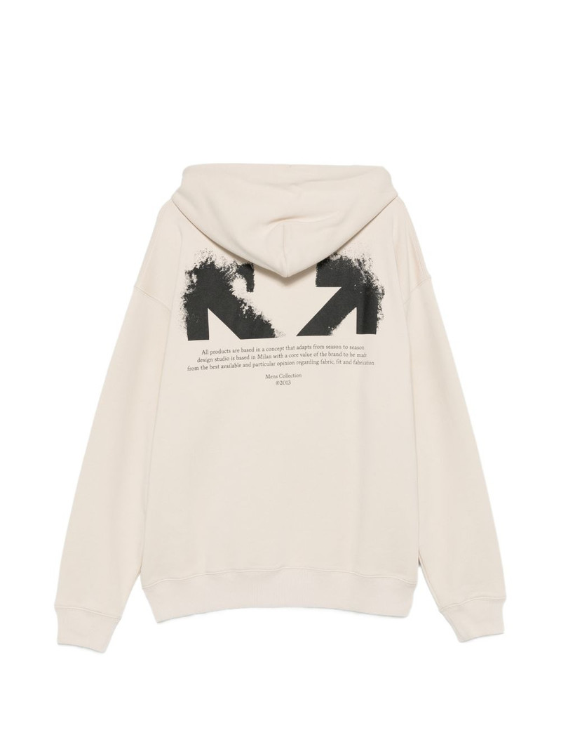 Off-White hooded zip sweatshirt outlook