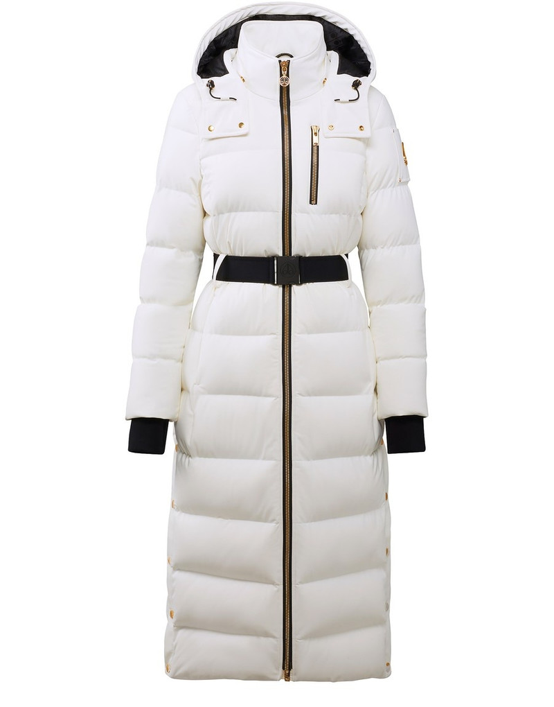 logo-appliquÃ© belted padded coat 1