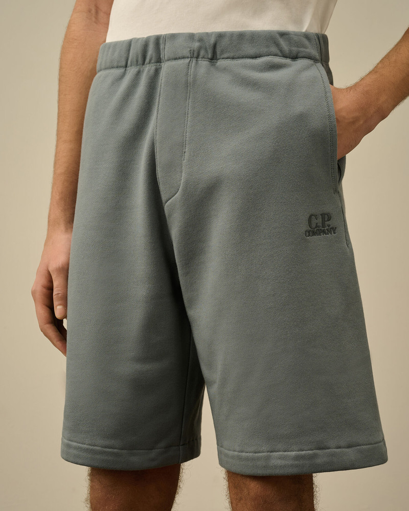 Diagonal Raised Fleece Logo Shorts 5