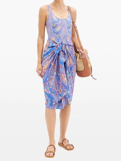 Etro Paisley-print crepe sarong outlook