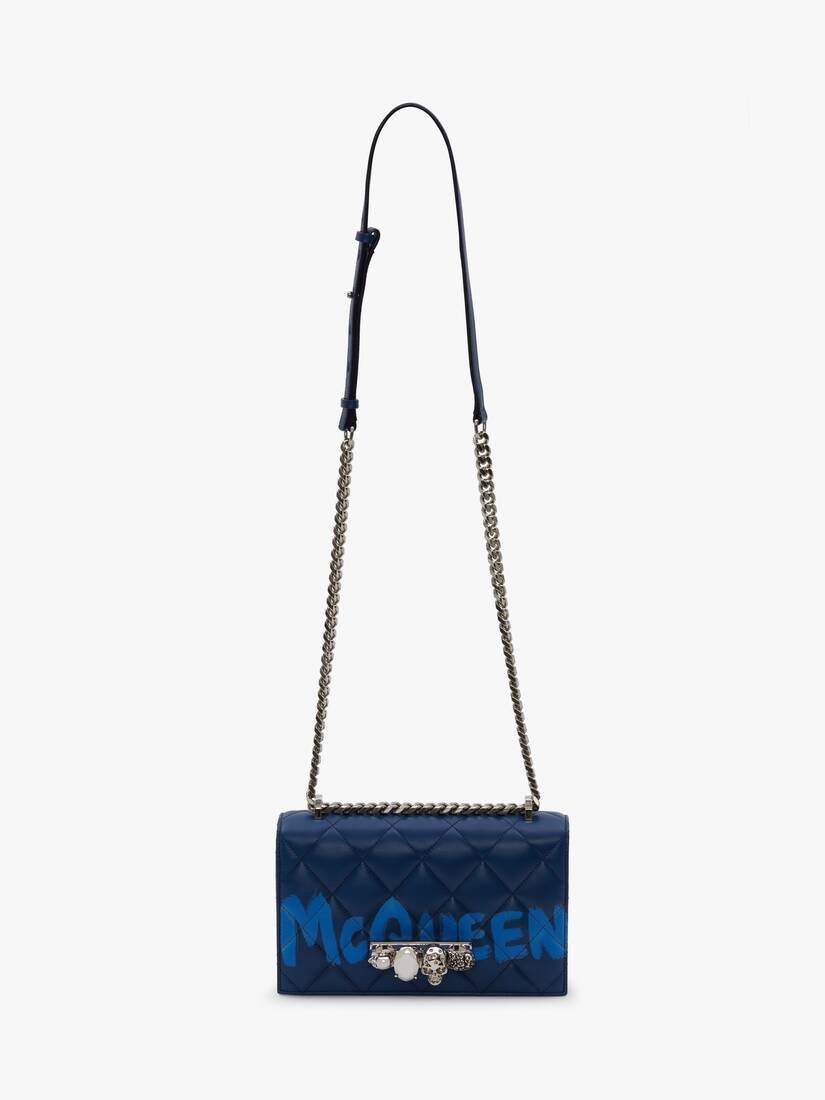 Jewelled Satchel in Ink Blue - 5