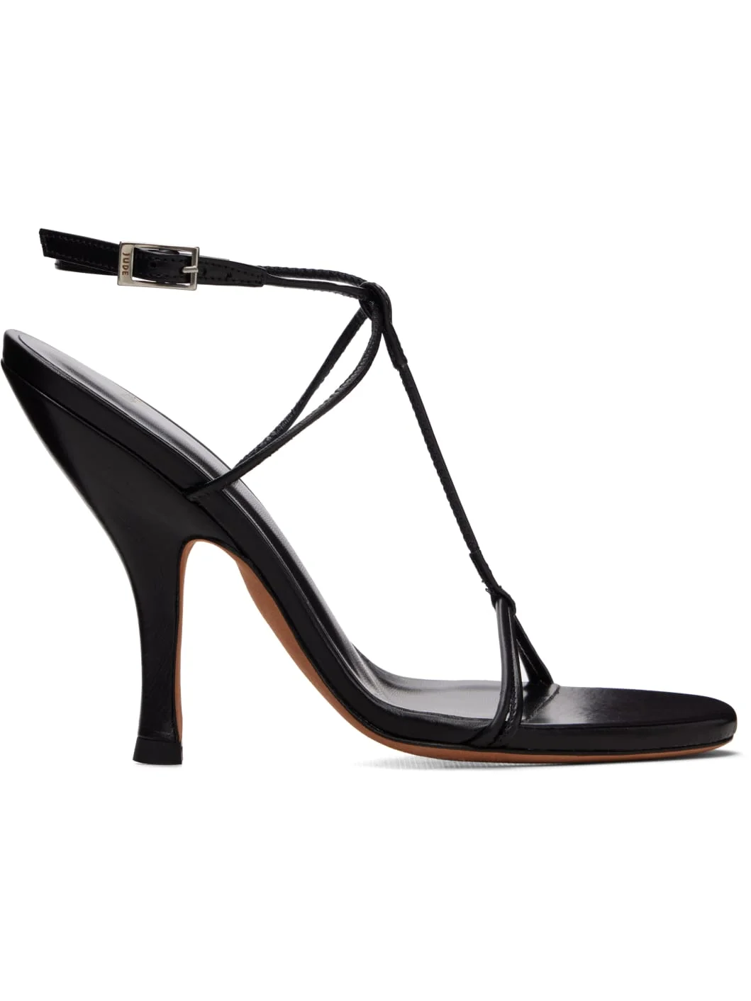 Black Mixer Heeled Sandals - 1