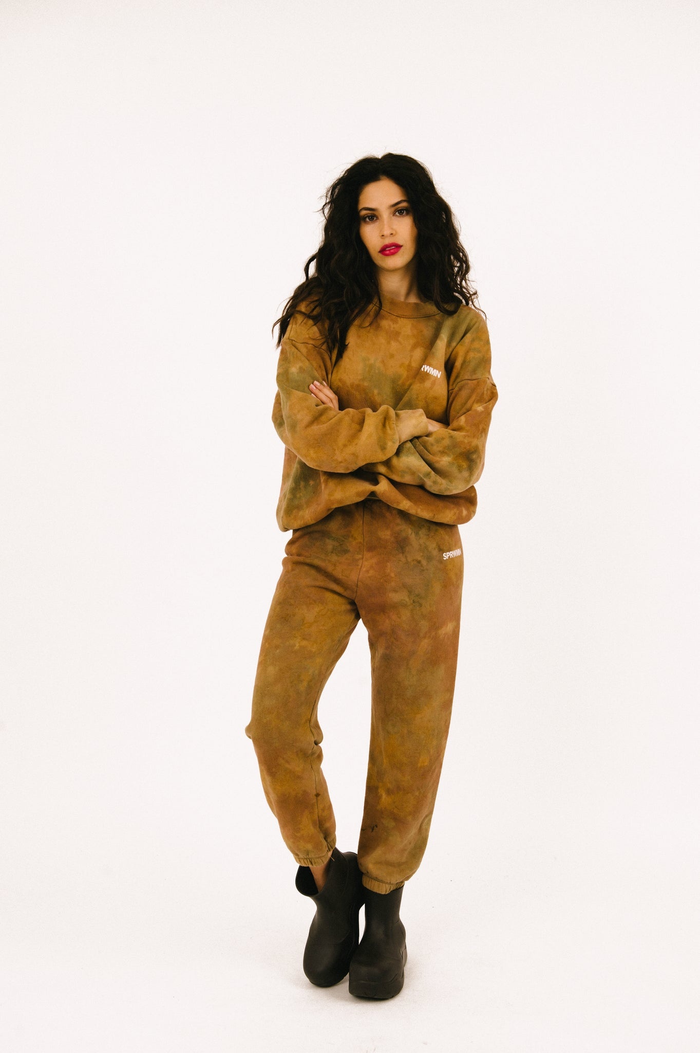 TERRA MARBLE LOGO SWEATPANTS - 1