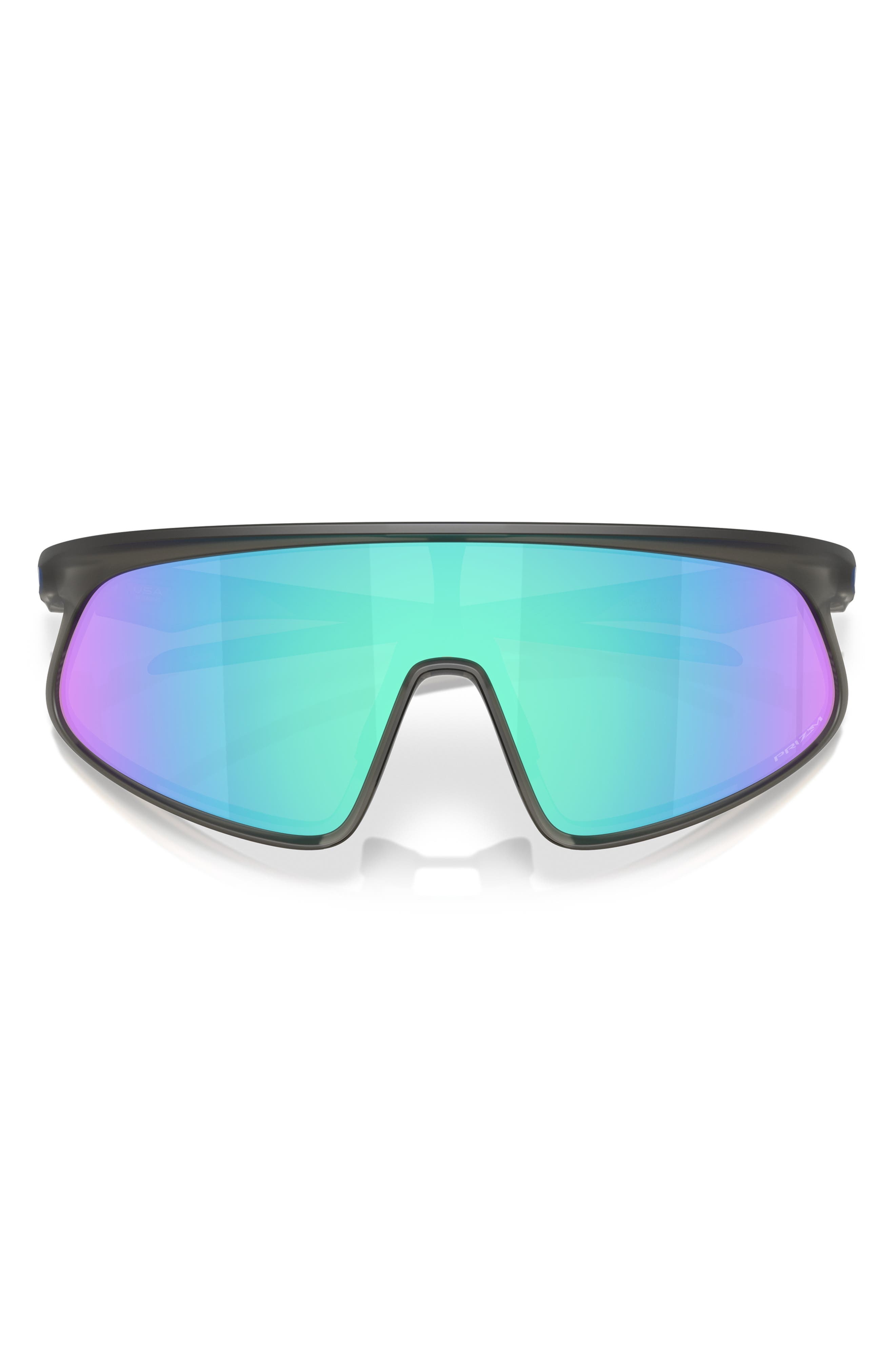 Oakley RSLV 149mm Prizm Polarized Shield Sunglasses in Sapphire at Nordstrom - 5