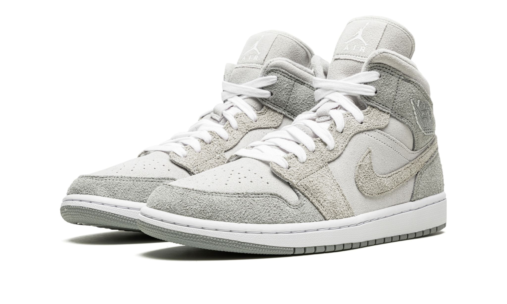 WMNS Air Jordan 1 MID SE "Grey Fleece" - 2