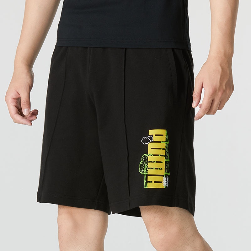 PUMA Logo Nature Shorts 'Black' 538777-01 - 5