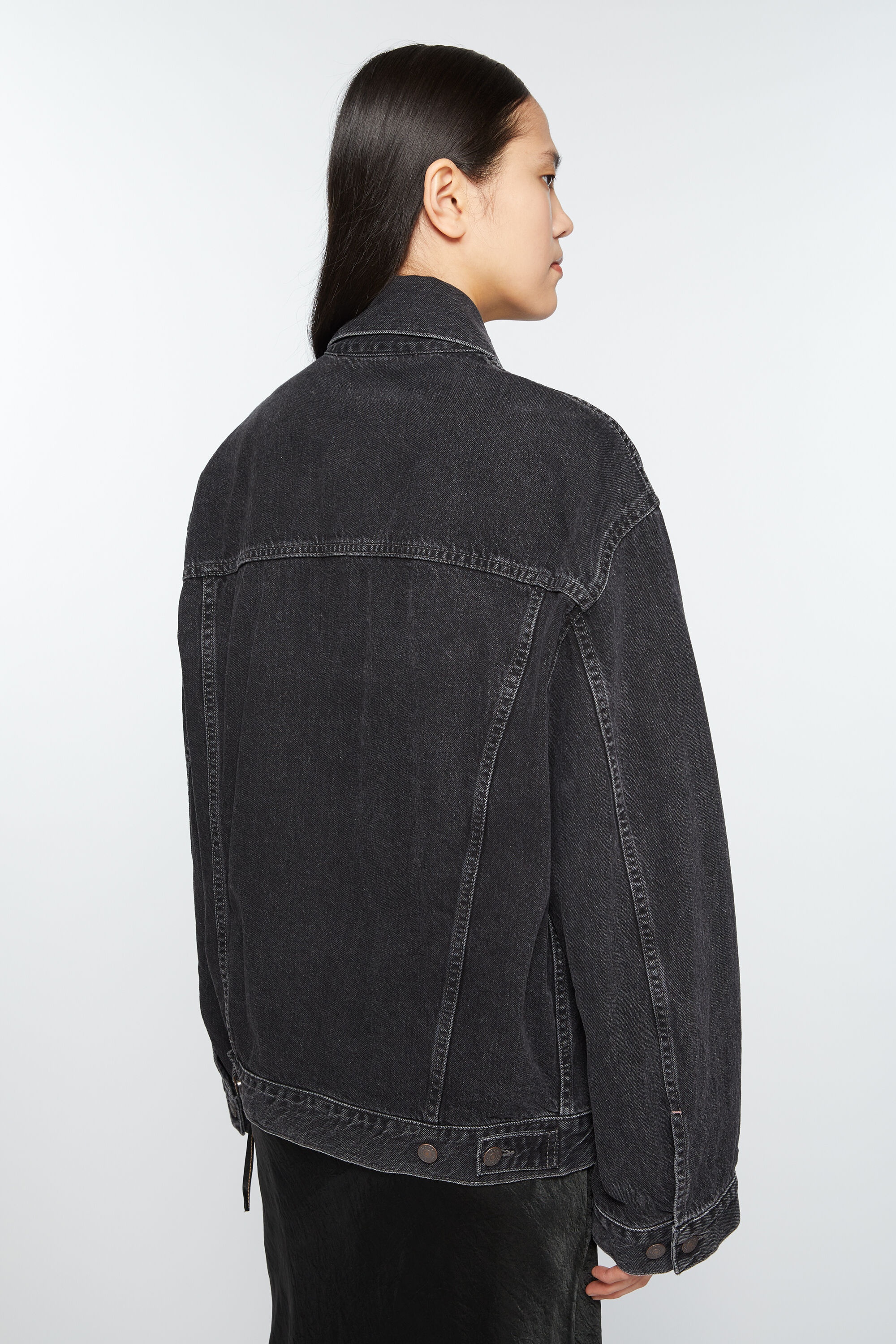 Denim jacket - Relaxed fit - Black - 4