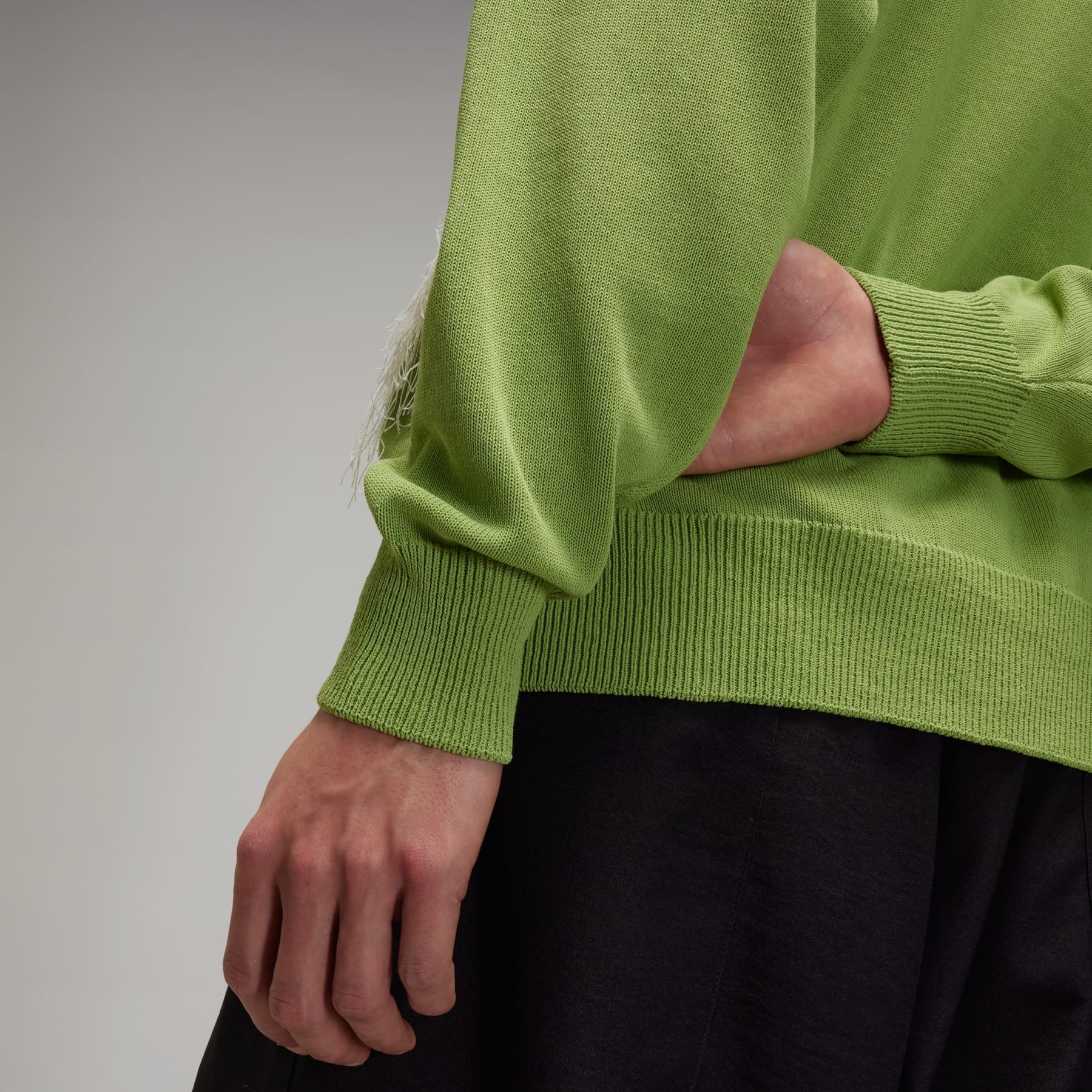 Y-3 Logo Knit Crew Sweatshirt - 8