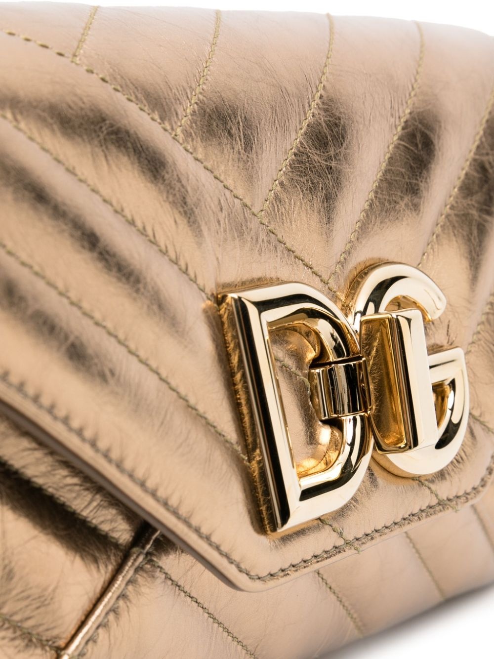 logo-plaque quilted leather shoulder bag - 4