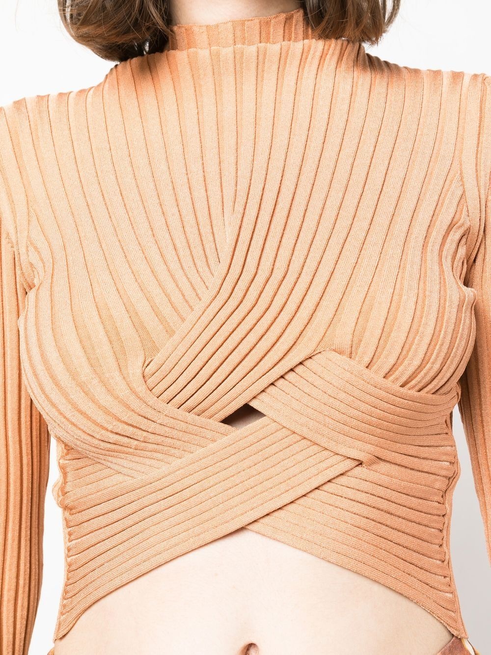 cut-out knitted jumper - 5
