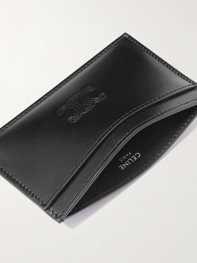 CELINE Triomphe Logo-Embossed Leather Cardholder outlook