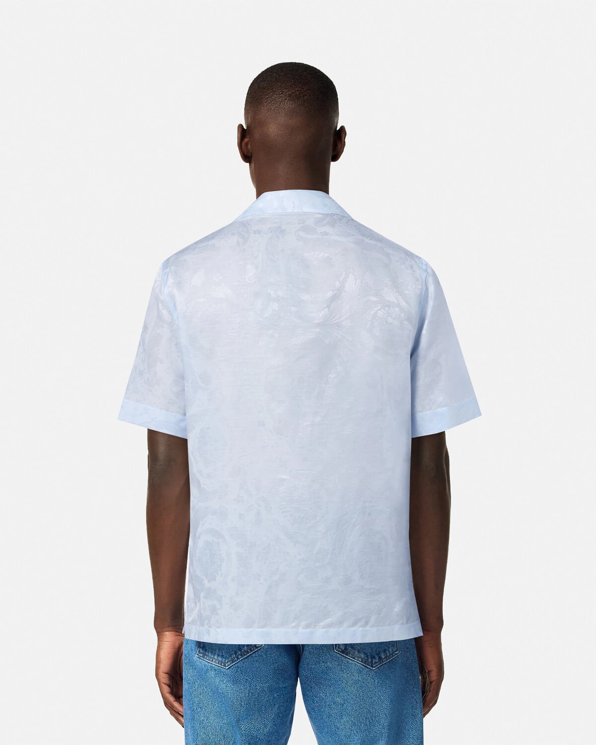 Barocco Jacquard Silk-Blend Shirt - 5