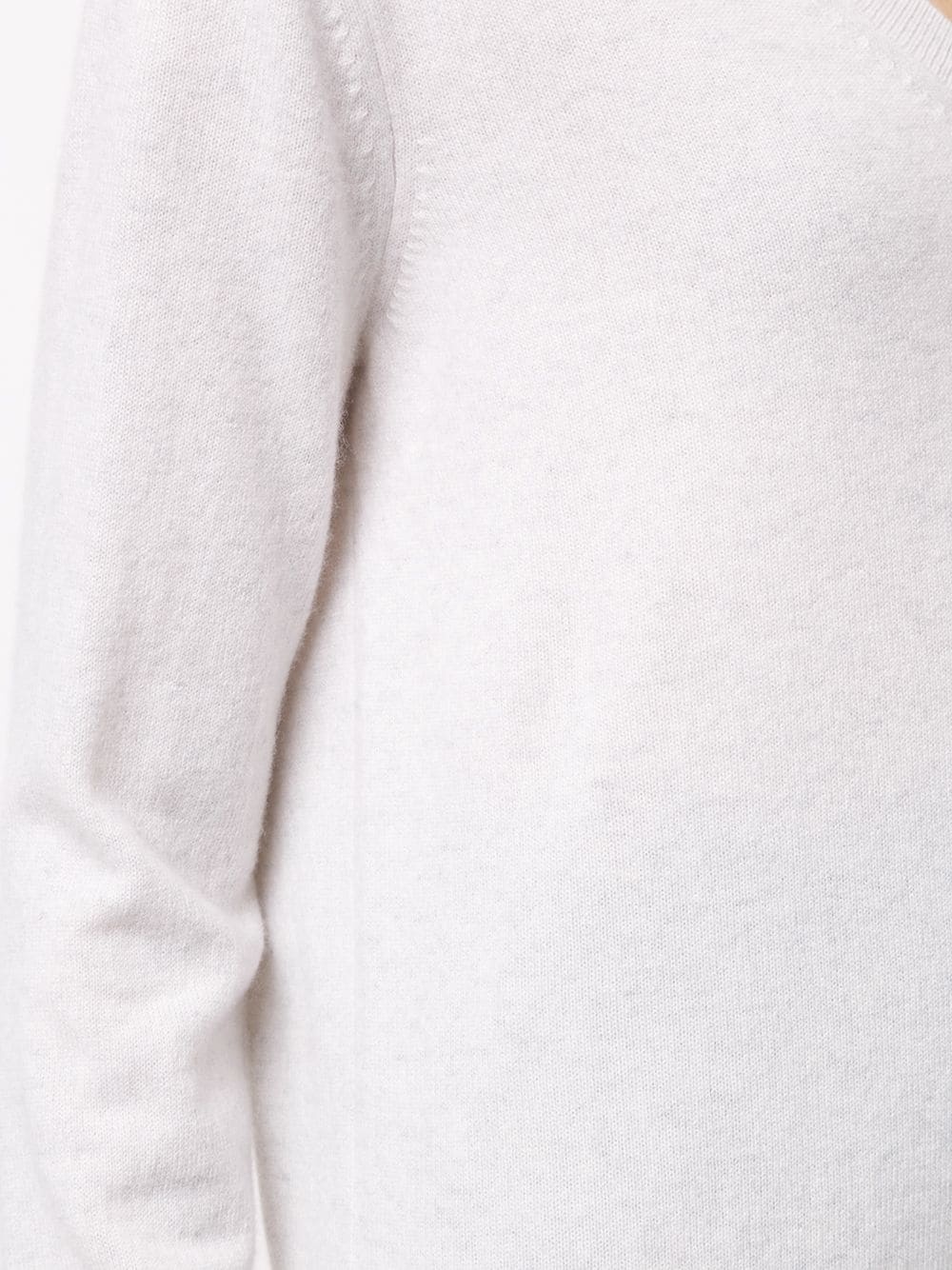 cashmere V-neck jumper - 5